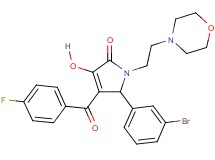 5-(3-bromophenyl)-4-(4-fluorobenzoyl)-3-hydroxy-1-[2-(4-morpholinyl)ethyl]-1,5-dihydro-2H-pyrrol-2-one
