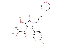 5-(4-fluorophenyl)-4-(2-furoyl)-3-hydroxy-1-[3-(4-morpholinyl)propyl]-1,5-dihydro-2H-pyrrol-2-one