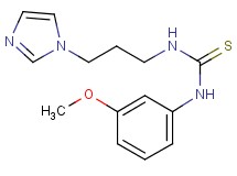 N-[3-(1H-imidazol-1-yl)propyl]-N'-(3-methoxyphenyl)thiourea