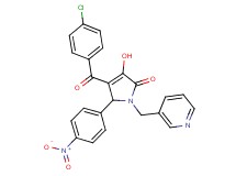 4-(4-chlorobenzoyl)-3-hydroxy-5-(4-nitrophenyl)-1-(3-pyridinylmethyl)-1,5-dihydro-2H-pyrrol-2-one