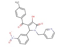 3-hydroxy-4-(4-methylbenzoyl)-5-(3-nitrophenyl)-1-(3-pyridinylmethyl)-1,5-dihydro-2H-pyrrol-2-one