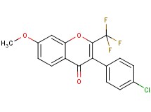 3-(4-chlorophenyl)-7-methoxy-2-(trifluoromethyl)-4H-chromen-4-one