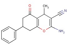2-amino-4-methyl-5-oxo-7-phenyl-5,6,7,8-tetrahydro-4H-chromene-3-carbonitrile