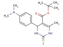 tert-butyl 4-[4-(dimethylamino)phenyl]-6-methyl-2-thioxo-1,2,3,4-tetrahydro-5-pyrimidinecarboxylate