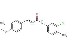N-(3-chloro-4-methylphenyl)-3-(4-ethoxyphenyl)acrylamide