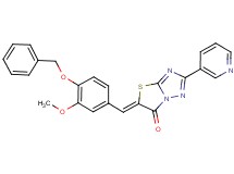5-[4-(benzyloxy)-3-methoxybenzylidene]-2-(3-pyridinyl)[1,3]thiazolo[3,2-b][1,2,4]triazol-6(5H)-one