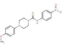 4-(4-methoxyphenyl)-N-(4-nitrophenyl)-1-piperazinecarbothioamide