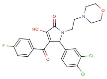 5-(3,4-dichlorophenyl)-4-(4-fluorobenzoyl)-3-hydroxy-1-[2-(4-morpholinyl)ethyl]-1,5-dihydro-2H-pyrrol-2-one