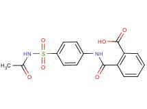 2-[({4-[(acetylamino)sulfonyl]phenyl}amino)carbonyl]benzoic acid