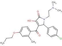5-(4-chlorophenyl)-1-[2-(dimethylamino)ethyl]-3-hydroxy-4-(2-methyl-4-propoxybenzoyl)-1,5-dihydro-2H-pyrrol-2-one