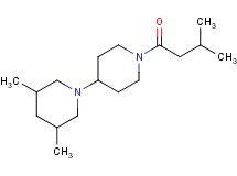 3,5-dimethyl-1'-(3-methylbutanoyl)-1,4'-bipiperidine oxalate