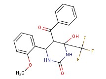 5-benzoyl-4-hydroxy-6-(2-methoxyphenyl)-4-(trifluoromethyl)tetrahydro-2(1H)-pyrimidinone