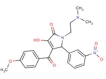 1-[2-(dimethylamino)ethyl]-3-hydroxy-4-(4-methoxybenzoyl)-5-(3-nitrophenyl)-1,5-dihydro-2H-pyrrol-2-one