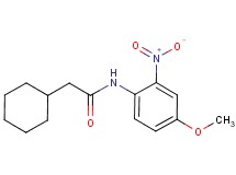 2-cyclohexyl-N-(4-methoxy-2-nitrophenyl)acetamide