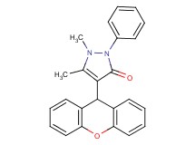 1,5-dimethyl-2-phenyl-4-(9H-xanthen-9-yl)-1,2-dihydro-3H-pyrazol-3-one