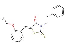 5-(2-ethoxybenzylidene)-3-(2-phenylethyl)-2-thioxo-1,3-thiazolidin-4-one