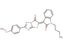 1-butyl-3-[2-(4-methoxyphenyl)-6-oxo[1,3]thiazolo[3,2-b][1,2,4]triazol-5(6H)-ylidene]-1,3-dihydro-2H-indol-2-one