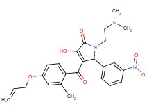 4-[4-(allyloxy)-2-methylbenzoyl]-1-[2-(dimethylamino)ethyl]-3-hydroxy-5-(3-nitrophenyl)-1,5-dihydro-2H-pyrrol-2-one