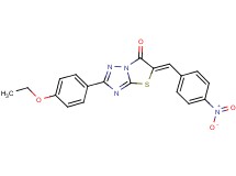 2-(4-ethoxyphenyl)-5-(4-nitrobenzylidene)[1,3]thiazolo[3,2-b][1,2,4]triazol-6(5H)-one