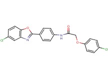 N-[4-(5-chloro-1,3-benzoxazol-2-yl)phenyl]-2-(4-chlorophenoxy)acetamide