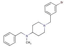 N-benzyl-1-(3-bromobenzyl)-N-methyl-4-piperidinamine