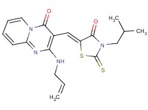 2-(allylamino)-3-[(3-isobutyl-4-oxo-2-thioxo-1,3-thiazolidin-5-ylidene)methyl]-4H-pyrido[1,2-a]pyrimidin-4-one