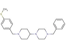 1-benzyl-4-{1-[4-(methylthio)benzyl]-4-piperidinyl}piperazine oxalate