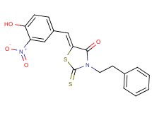 5-(4-hydroxy-3-nitrobenzylidene)-3-(2-phenylethyl)-2-thioxo-1,3-thiazolidin-4-one