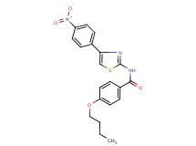 4-butoxy-N-[4-(4-nitrophenyl)-1,3-thiazol-2-yl]benzamide
