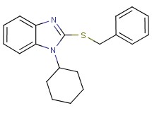 2-(benzylthio)-1-cyclohexyl-1H-benzimidazole