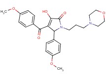 3-hydroxy-4-(4-methoxybenzoyl)-5-(4-methoxyphenyl)-1-[3-(4-morpholinyl)propyl]-1,5-dihydro-2H-pyrrol-2-one