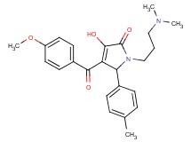 1-[3-(dimethylamino)propyl]-3-hydroxy-4-(4-methoxybenzoyl)-5-(4-methylphenyl)-1,5-dihydro-2H-pyrrol-2-one