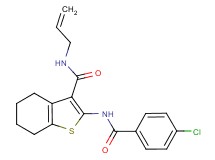 N-allyl-2-[(4-chlorobenzoyl)amino]-4,5,6,7-tetrahydro-1-benzothiophene-3-carboxamide