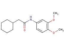 2-cyclohexyl-N-(3,4-dimethoxyphenyl)acetamide