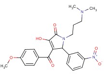 1-[3-(dimethylamino)propyl]-3-hydroxy-4-(4-methoxybenzoyl)-5-(3-nitrophenyl)-1,5-dihydro-2H-pyrrol-2-one