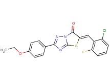 5-(2-chloro-6-fluorobenzylidene)-2-(4-ethoxyphenyl)[1,3]thiazolo[3,2-b][1,2,4]triazol-6(5H)-one acetate