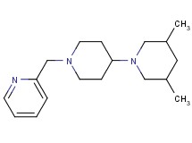 3,5-dimethyl-1'-(2-pyridinylmethyl)-1,4'-bipiperidine oxalate