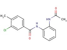 N-[2-(acetylamino)phenyl]-3-chloro-4-methylbenzamide