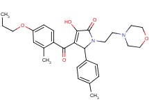 3-hydroxy-5-(4-methylphenyl)-4-(2-methyl-4-propoxybenzoyl)-1-[2-(4-morpholinyl)ethyl]-1,5-dihydro-2H-pyrrol-2-one