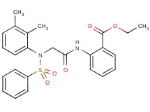 ethyl 2-{[N-(2,3-dimethylphenyl)-N-(phenylsulfonyl)glycyl]amino}benzoate