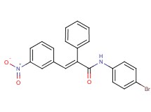 N-(4-bromophenyl)-3-(3-nitrophenyl)-2-phenylacrylamide