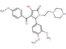 5-(3,4-dimethoxyphenyl)-3-hydroxy-4-(4-methoxybenzoyl)-1-[2-(1-piperazinyl)ethyl]-1,5-dihydro-2H-pyrrol-2-one