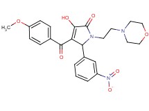 3-hydroxy-4-(4-methoxybenzoyl)-1-[2-(4-morpholinyl)ethyl]-5-(3-nitrophenyl)-1,5-dihydro-2H-pyrrol-2-one