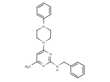 N-benzyl-4-methyl-6-(4-phenyl-1-piperazinyl)-2-pyrimidinamine