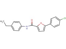 5-(4-chlorophenyl)-N-(4-ethylphenyl)-2-furamide