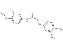 N-(3-chloro-4-methoxyphenyl)-2-(3,4-dimethylphenoxy)acetamide