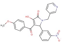 3-hydroxy-4-(4-methoxybenzoyl)-5-(3-nitrophenyl)-1-(3-pyridinylmethyl)-1,5-dihydro-2H-pyrrol-2-one