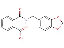 2-{[(1,3-benzodioxol-5-ylmethyl)amino]carbonyl}benzoic acid