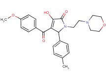3-hydroxy-4-(4-methoxybenzoyl)-5-(4-methylphenyl)-1-[2-(4-morpholinyl)ethyl]-1,5-dihydro-2H-pyrrol-2-one