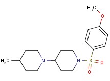 1'-[(4-methoxyphenyl)sulfonyl]-4-methyl-1,4'-bipiperidine oxalate